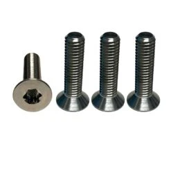 Foilite - M6 Titanium Hydrofoil Hardware Set - 4 Track Nuts And 4 M6 Screws Discounts Apply ! -Kiteboarding Shop foilite titanium m6 screw track nut set 4