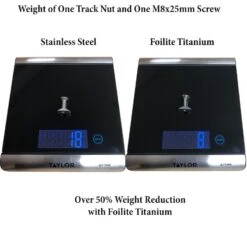 Foilite - M8 Titanium Hydrofoil Hardware Set - 4 Track Nuts And 4 M8 Screws Discounts Apply ! 9 Foilite - M8 Titanium Hydrofoil Hardware Set - 4 Track Nuts And 4 M8 Screws Discounts Apply ! -Kiteboarding Shop foilite titanium m8 screw track nut set 5